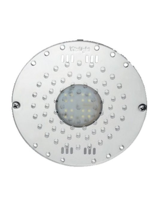 Прожектор донный 16/4 Power LED 3.0, 24В DC, круг 230 мм, V4A, монох. 3000K, 5 м каб. 2x1,5 мм2, BZ