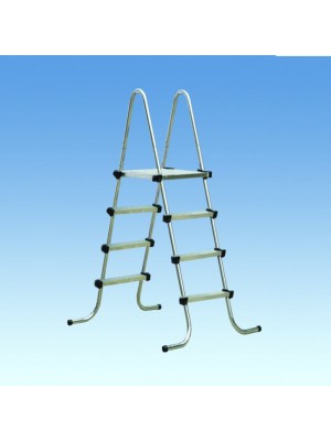 Лестница для сборно-разборных бассейнов с платформой и ступенями из н/с